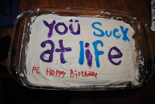 A rude cake.