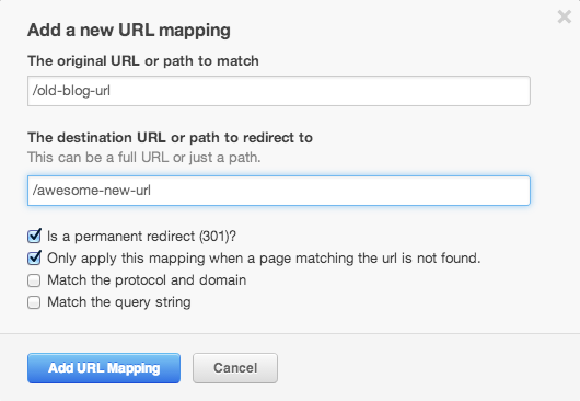 URL mapping