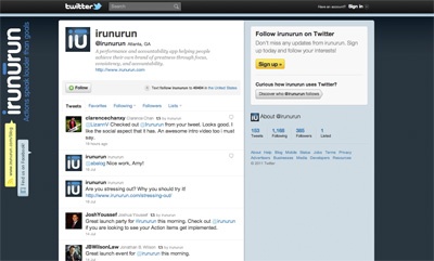 irunurun Twitter page