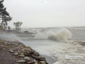 lake erie hurricance sandy