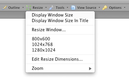 Web Developer Toolbar for Firefox