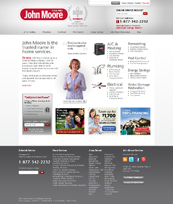John Moore Services homepage
