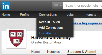 LinkedIn Alumni Connections
