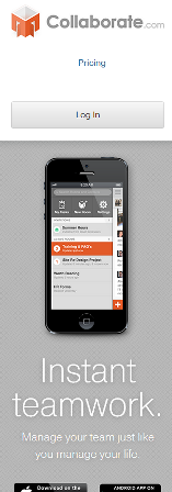 Collaborate's Mobile Site
