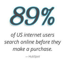 89% of US Internet Users Search Online Before Purchase