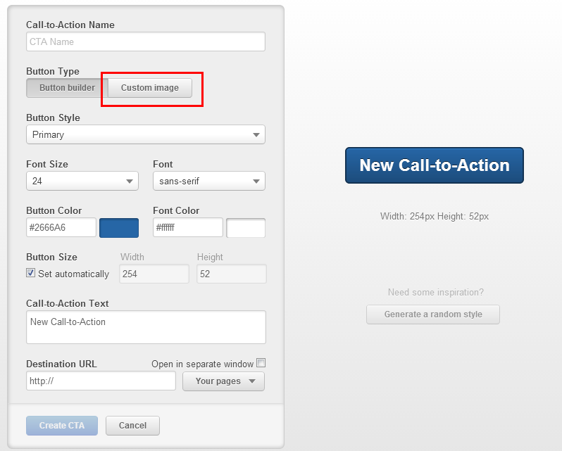 HubSpot CTA