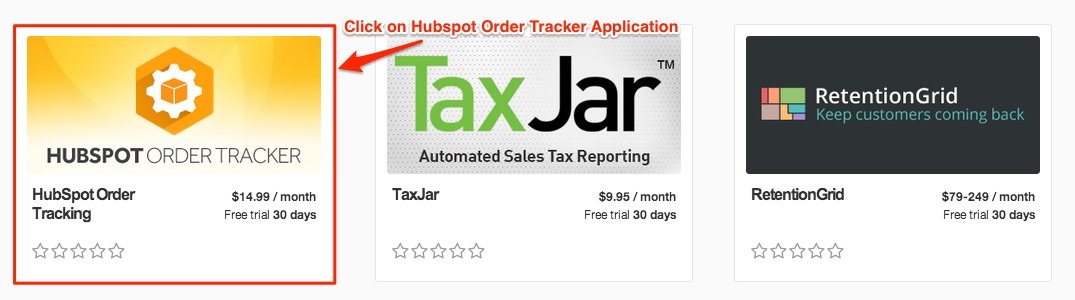 click hubspot order tracker
