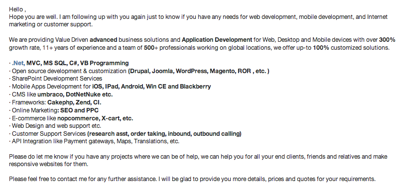 How to Not Send Crappy Self Promoting Emails