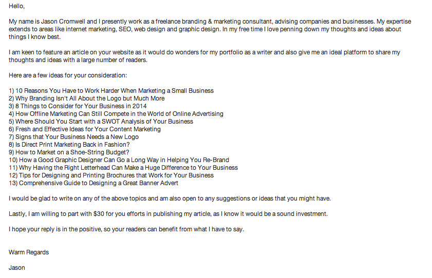 How to Not Send Crappy Self Promoting Emails
