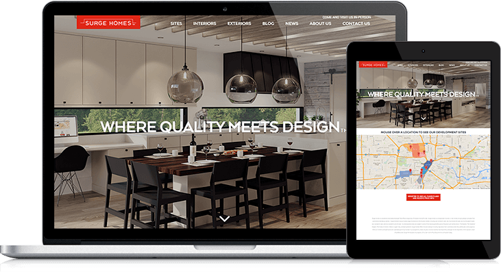 Surge Homes Responsive Website Redesign