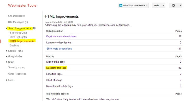 webmaster_tools_html_improvements_Screenshot_highlighted