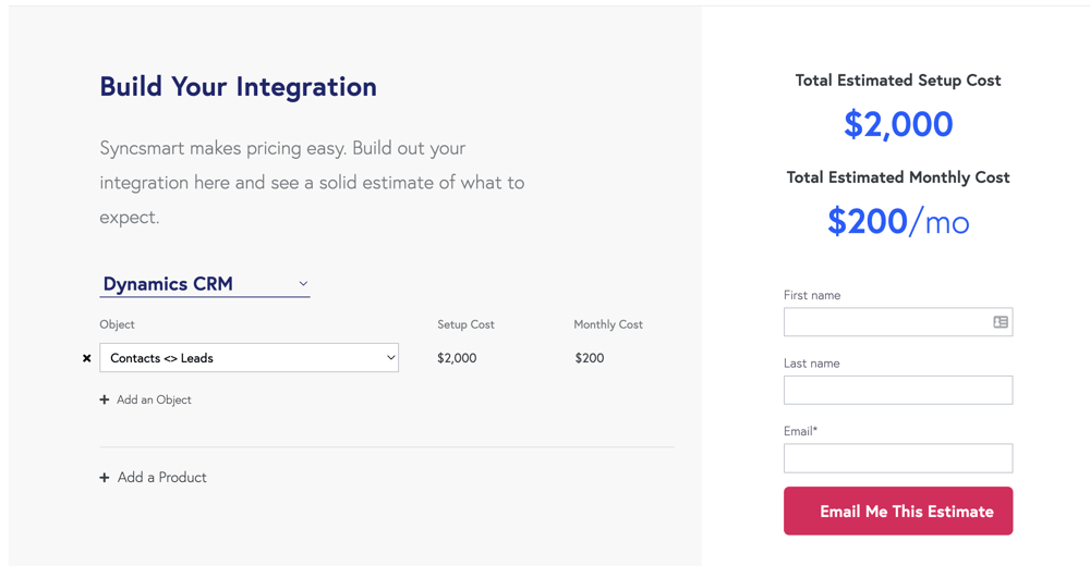 syncsmart pricing calculator