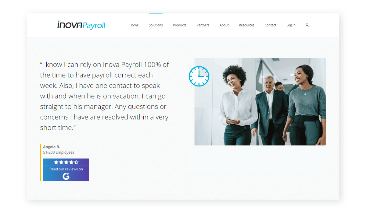 inova payroll testimonial