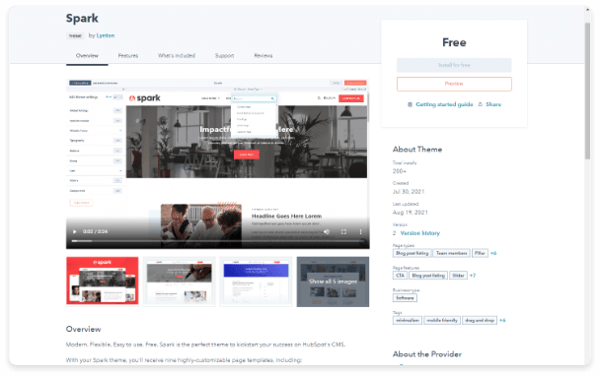 HubSpot Theme