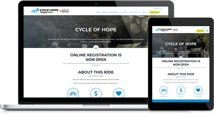 Habitat Cycle of Hope Microsite Shines Light on Cycling Event
