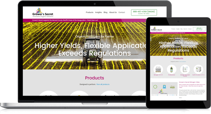 Grower’s Secret Blossoms with Website Overhaul