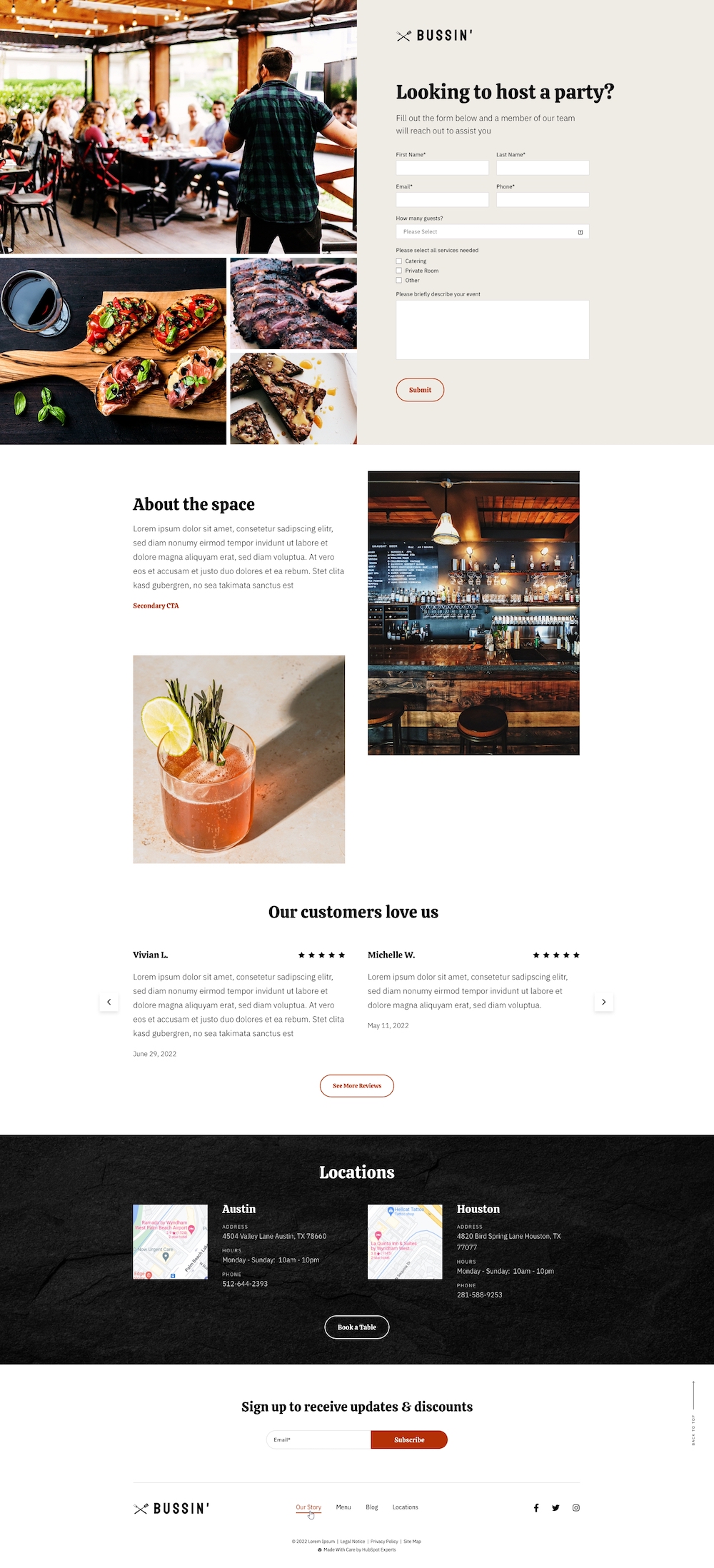 bussin-landing-page