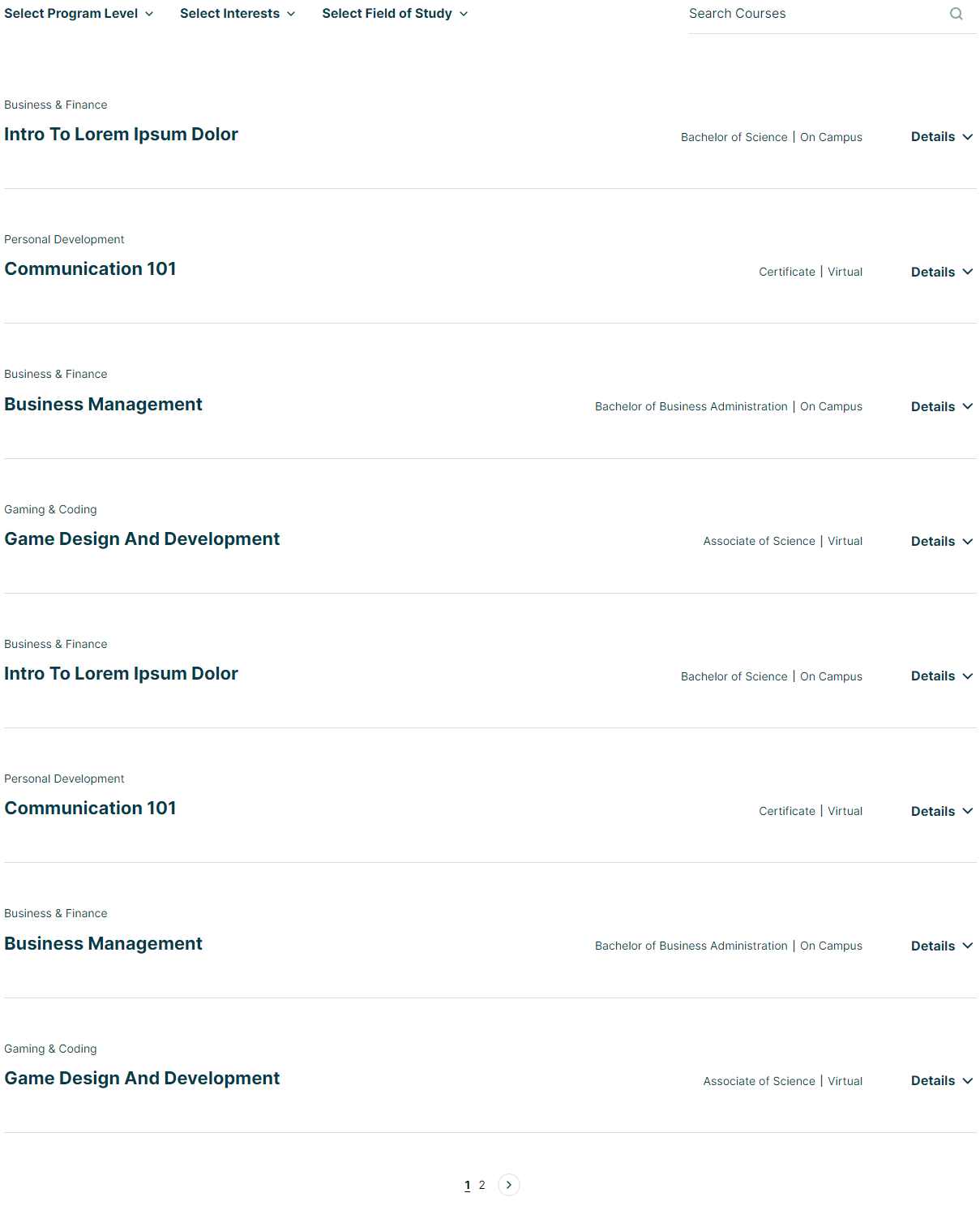 course-listing