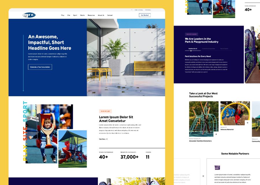 MRC Recreation Homepage Redesign